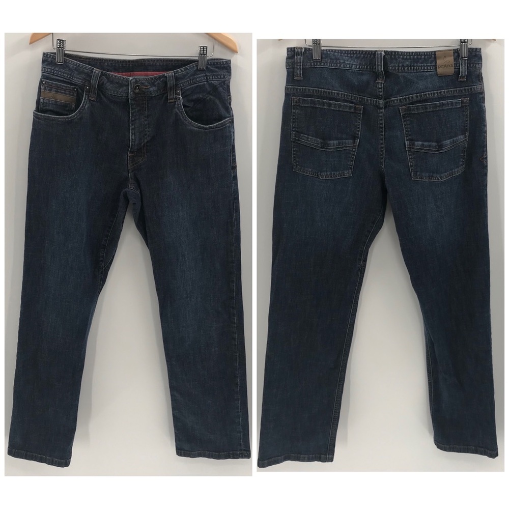 Prana Men’s Bridger Blue Jeans 32x32 Straight